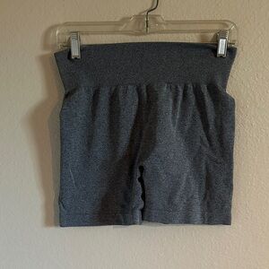 Charcoal High-Waisted Women's Athletic Shorts Booty Scrunch
